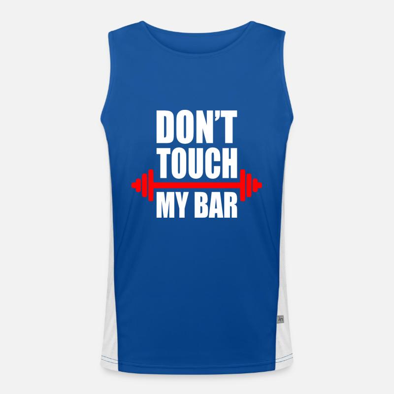Dont touch my bar Men's Functional Contrast Tank Top 