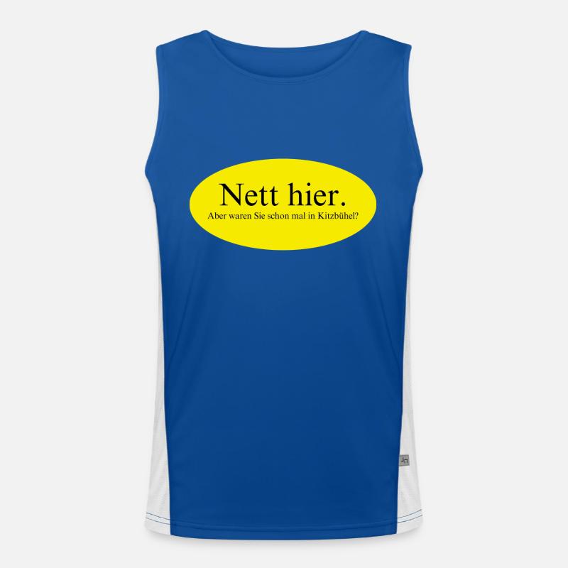 Nett hier, aber waren Sie schon mal in Kitzbühel? Funktionelles Kontrast-Tank Top für Männer 