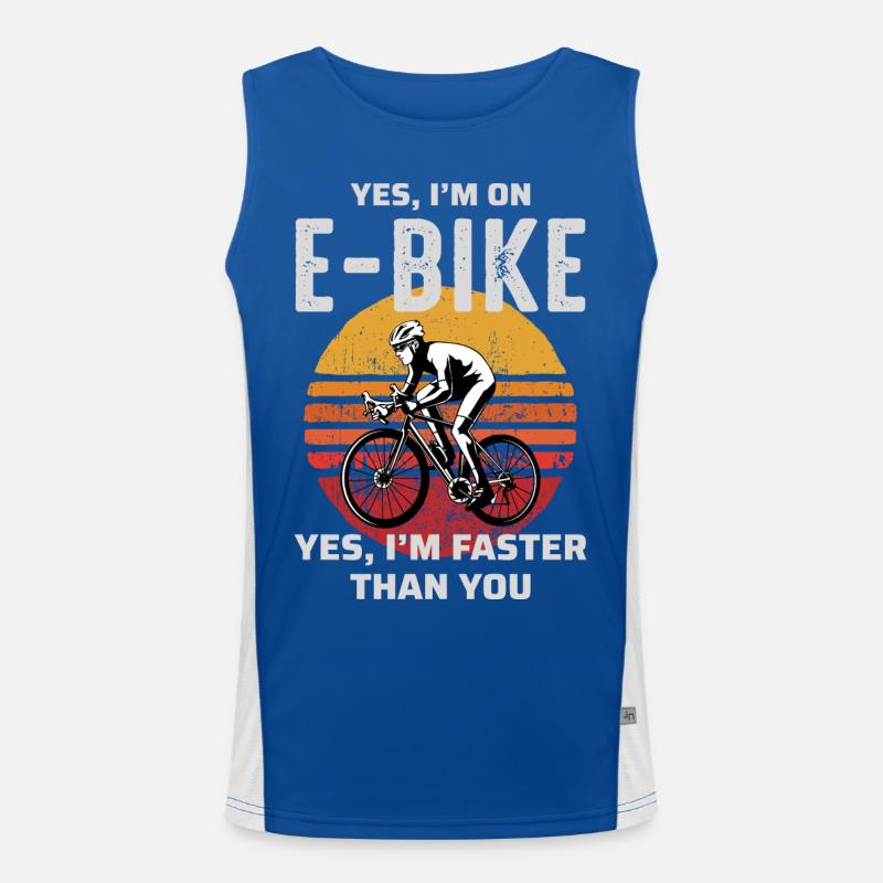 E-Bike Vélo électrique Vélo Cyclisme Biker VTT Débardeur respirant contrasté Homme 