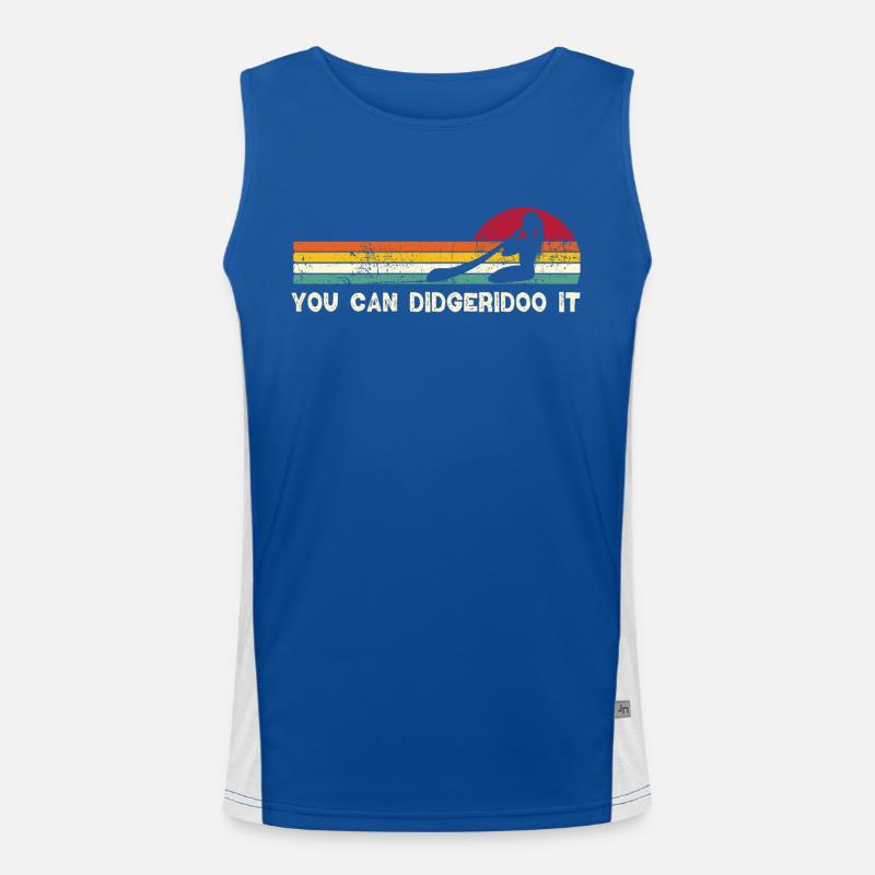 You can didgeridoo it Funktionelles Kontrast-Tank Top für Männer 
