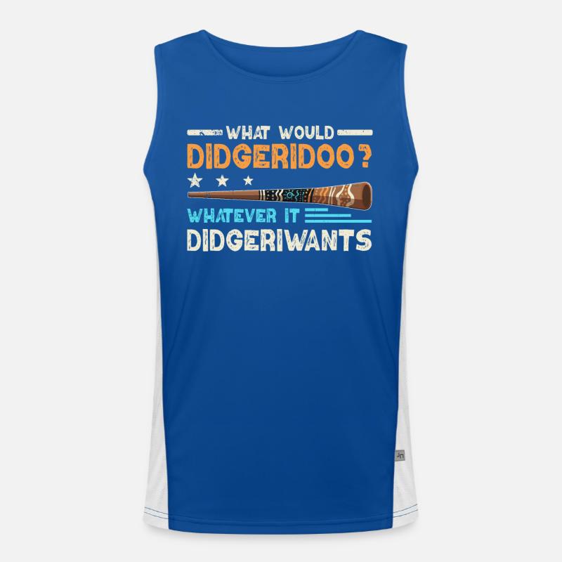 What Would Didgeridoo? Men's Functional Contrast Tank Top 
