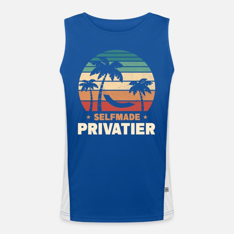 Selfmade Privatier Funktionelles Kontrast-Tank Top für Männer 