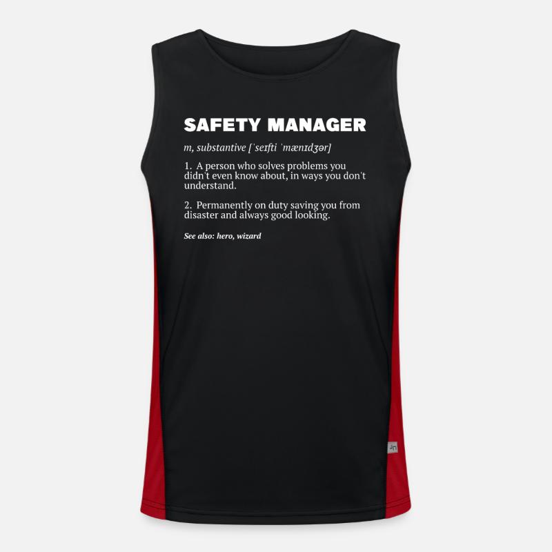 Responsable de la sécurité Agent de sécurité Débardeur respirant contrasté Homme 