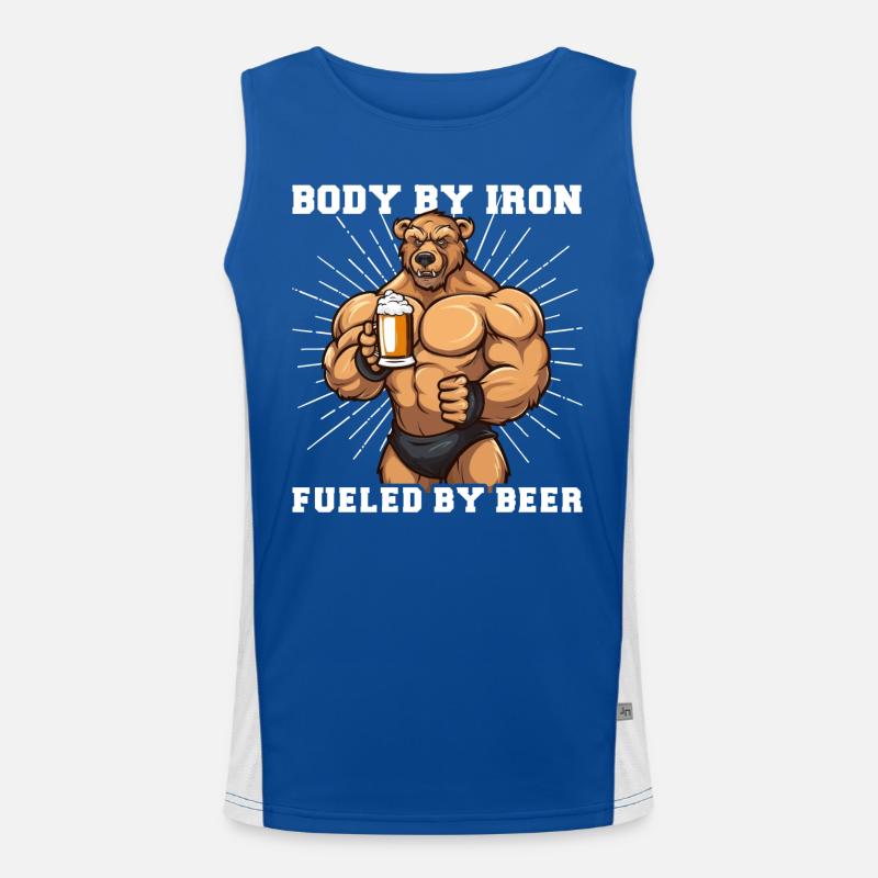 Bodybuilder Gym Bière | Corps par fer Débardeur respirant contrasté Homme 