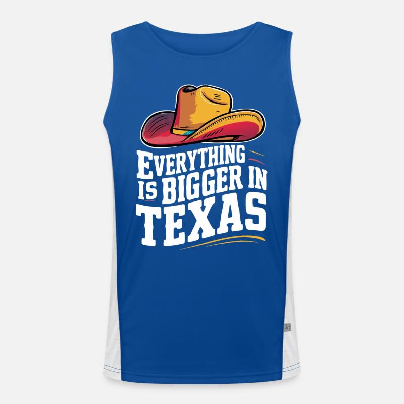 État du Texas Texans Texas Débardeur respirant contrasté Homme 