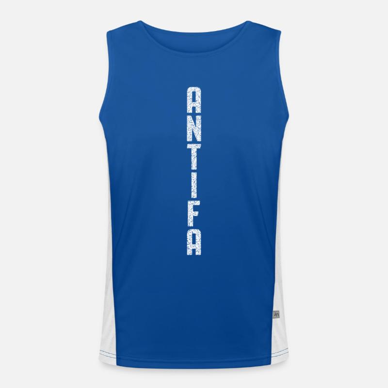 Antifa Vertical Men's Functional Contrast Tank Top 