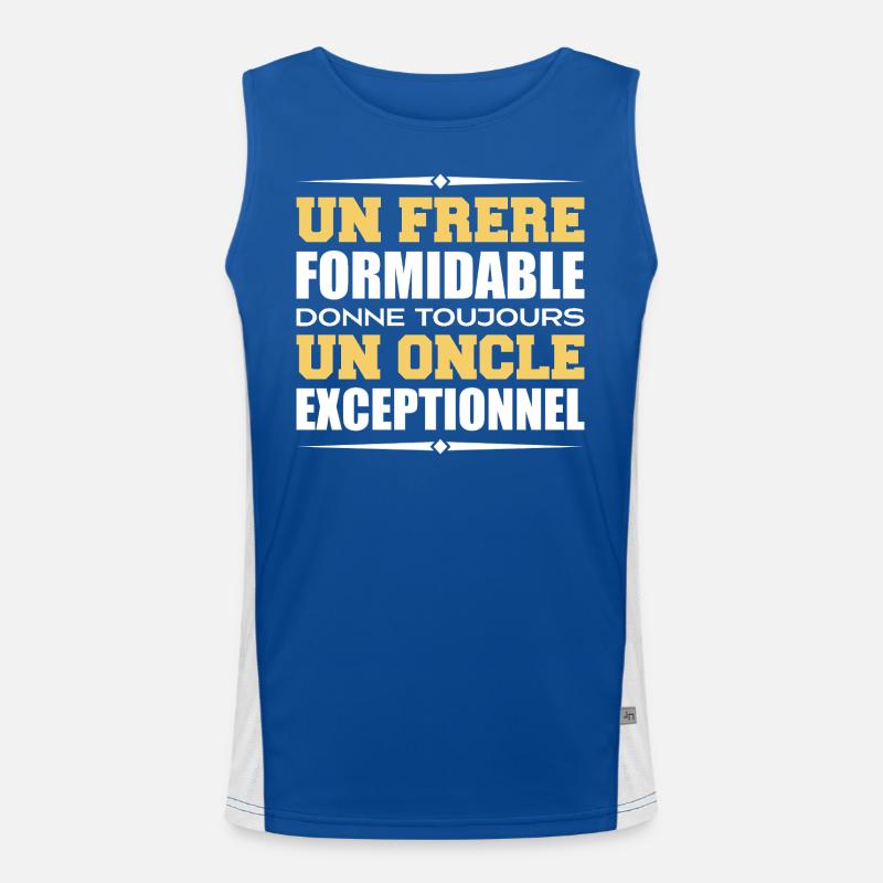 An Exceptional Uncle Gift for Brother Men's Functional Contrast Tank Top 
