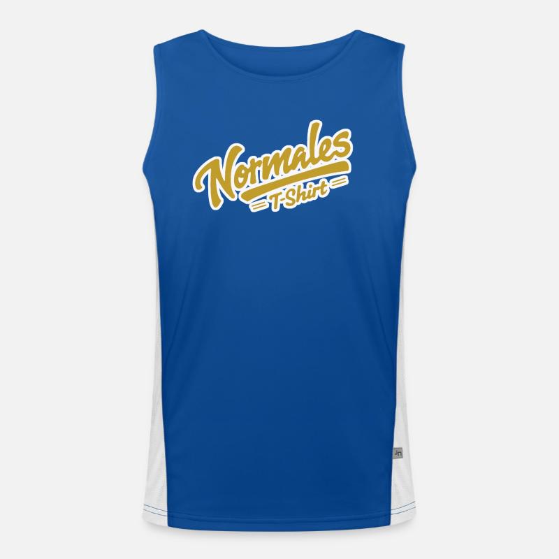 T-shirt normal jaune Débardeur respirant contrasté Homme 