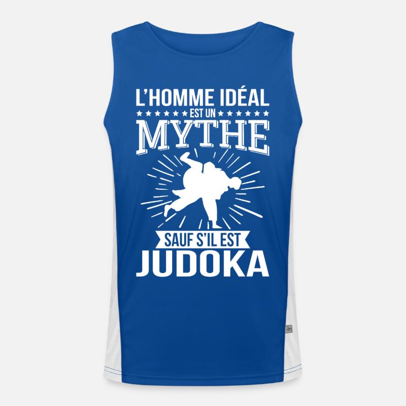 Der ideale Mann ist ein Mythos, es sei denn, er ist ein Judoka Funktionelles Kontrast-Tank Top für Männer 