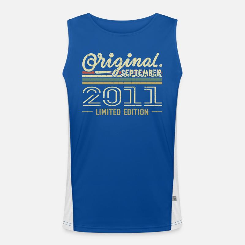 September 2011 Geburtstagsgeschenk September 2011 Funktionelles Kontrast-Tank Top für Männer 