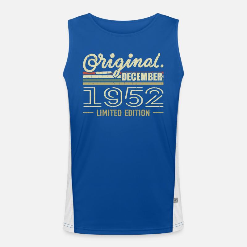 Dezember 1952 Geburtstag Dezember 1952 Dezember Funktionelles Kontrast-Tank Top für Männer 