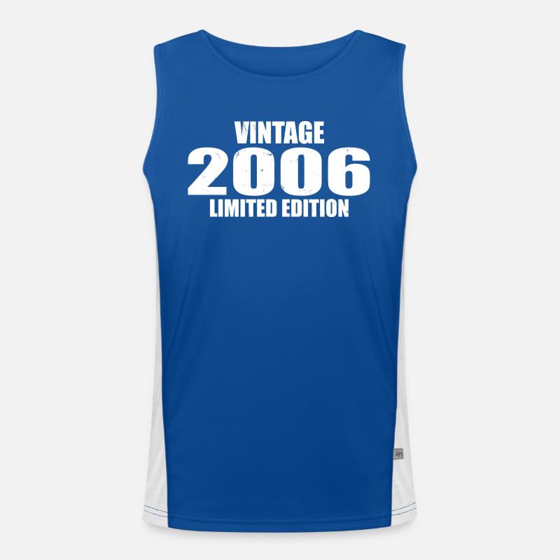 Vintage 2006 Birthday 2006 Retro 2006 Men's Functional Contrast Tank Top 