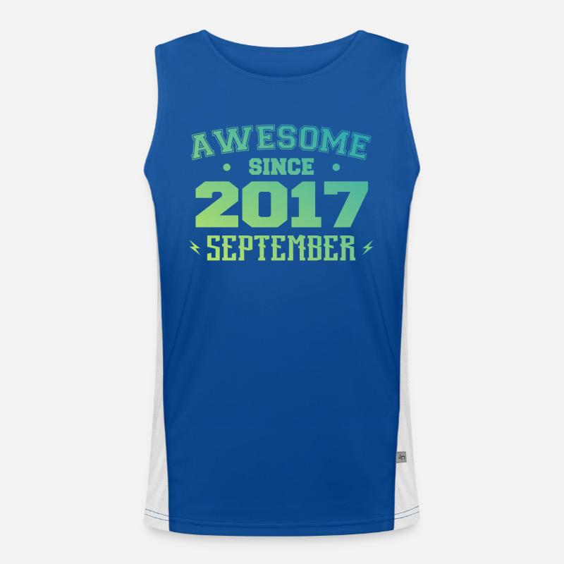 Septembre 2017 Cadeau Anniversaire Septembre 2017 Débardeur respirant contrasté Homme 