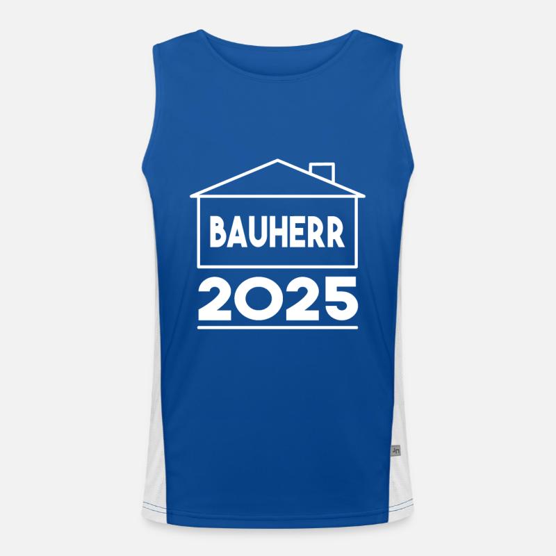 Bauherr 2025 – Vision wird Wirklichkeit Funktionelles Kontrast-Tank Top für Männer 