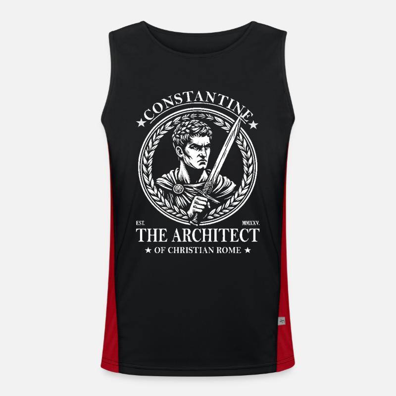 Constantine – Der Architekt des christlichen Roms Funktionelles Kontrast-Tank Top für Männer 