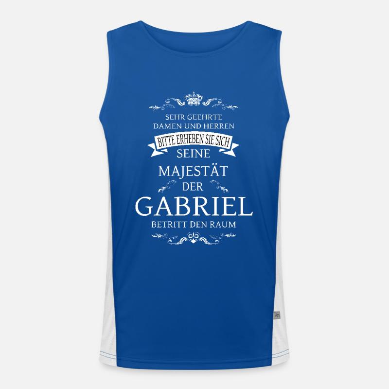 Sa Majesté Gabriel entre dans la pièce Débardeur respirant contrasté Homme 