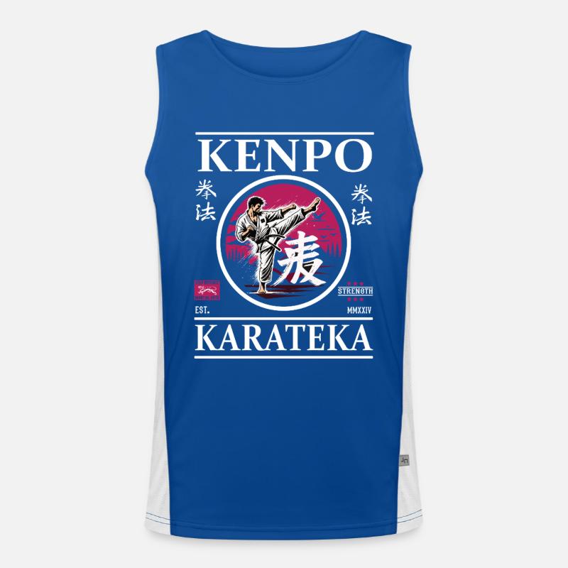 Kenpo Karateka – Maître des Techniques Fluides Débardeur respirant contrasté Homme 