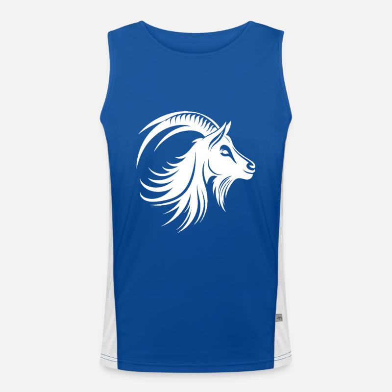 Conception de chèvre pour l’éventail de chèvre Débardeur respirant contrasté Homme 