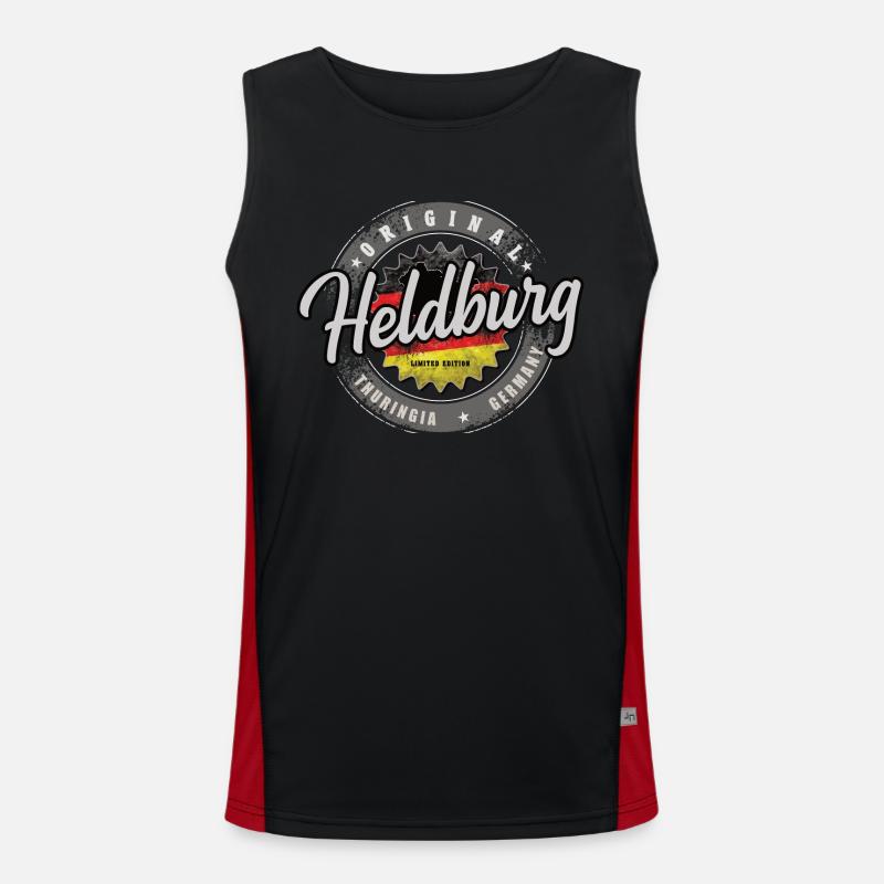 Original Germany Thüringen Heldburg Funktionelles Kontrast-Tank Top für Männer 