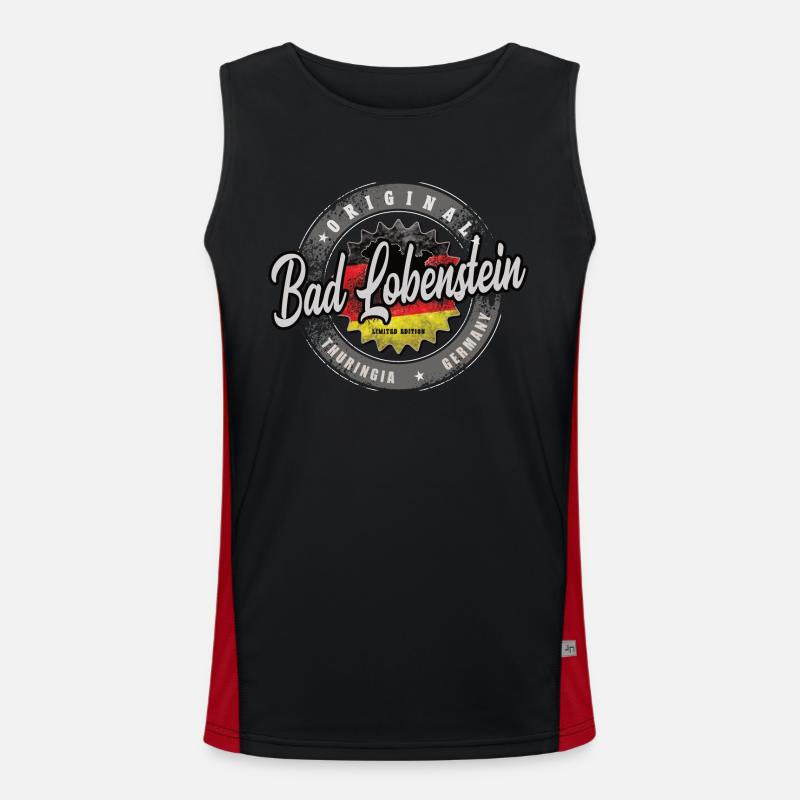 Original Germany Thüringen Bad Lobenstein Funktionelles Kontrast-Tank Top für Männer 
