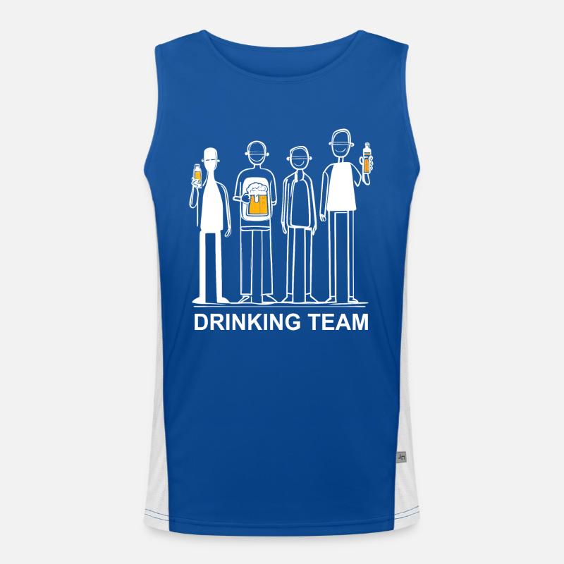 Drinking Team Drinking Drunk Drinking Crew Men's Day Men's Functional Contrast Tank Top 