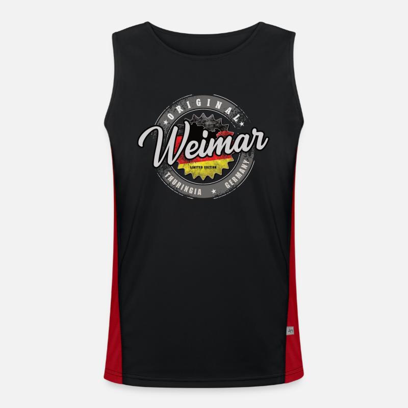 Original Germany Thüringen Weimar Thüringer Wald Funktionelles Kontrast-Tank Top für Männer 