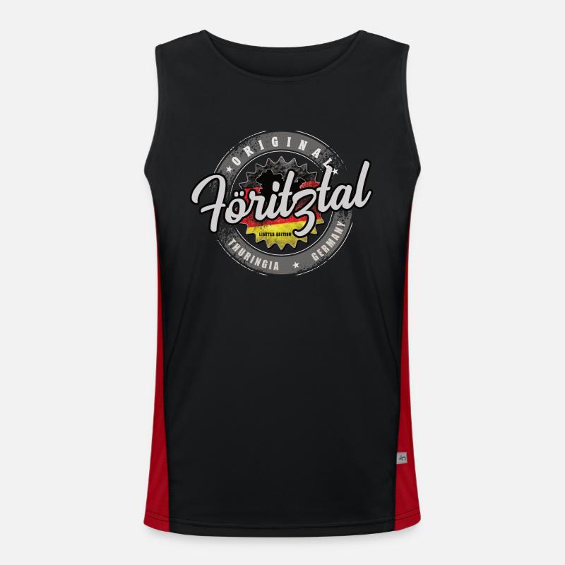 Original Germany Thüringen Föritztal Funktionelles Kontrast-Tank Top für Männer 