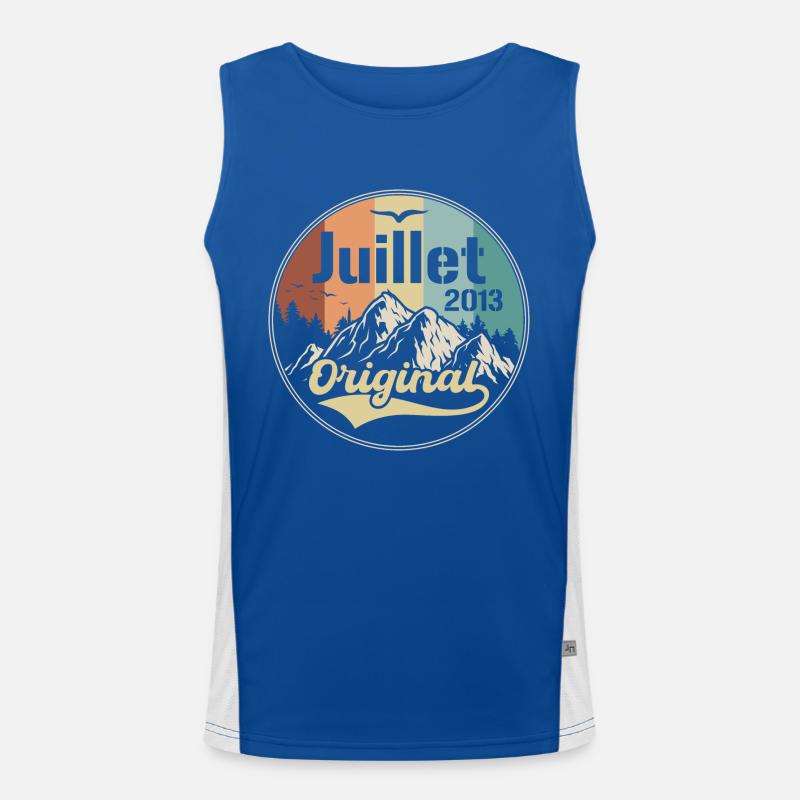 Juli 2013 Jubiläum Juli 2013 Juli Funktionelles Kontrast-Tank Top für Männer 