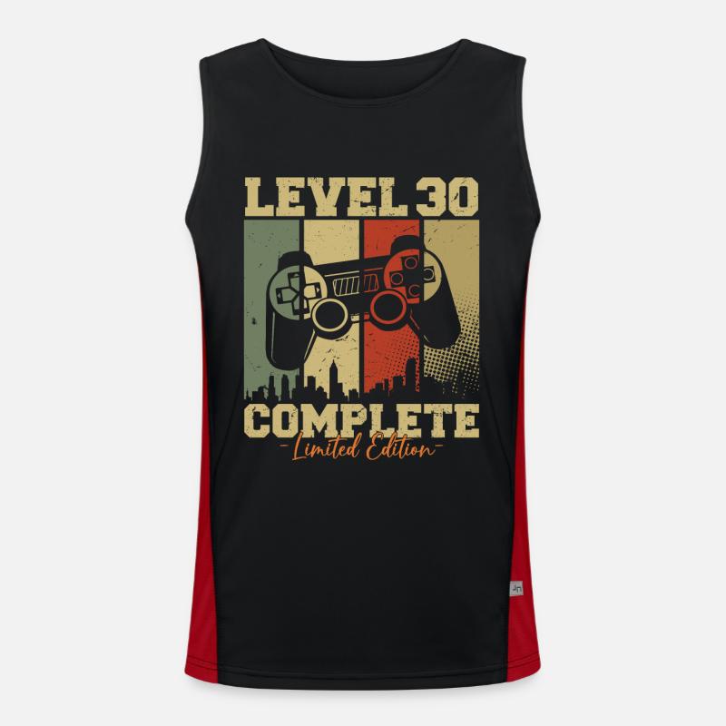 Level 30 Unlocked 30 Birthday Gift Men's Functional Contrast Tank Top 