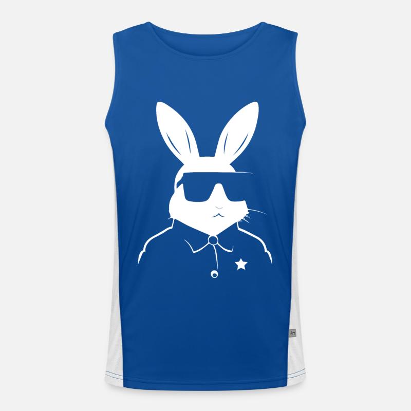 Lunettes de soleil Funny Rabbit Cool Sunglas Rabbit Débardeur respirant contrasté Homme 