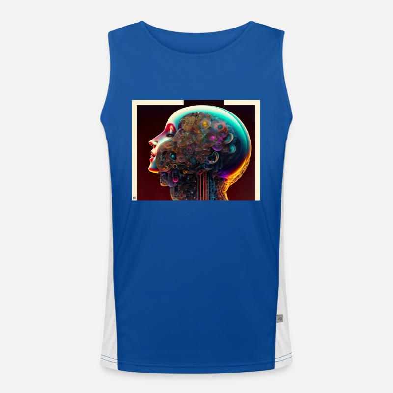 Open thoughts Men's Functional Contrast Tank Top 