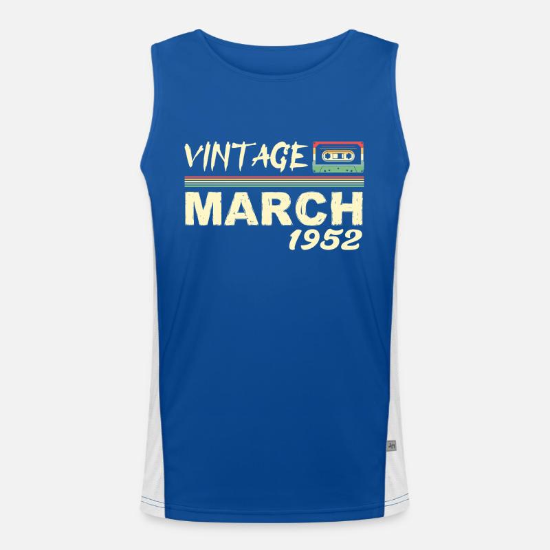 March 1952 Men's Functional Contrast Tank Top 
