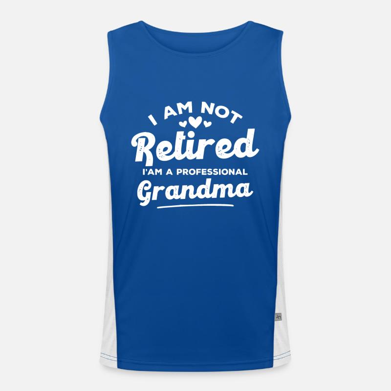 Ich bin eine professionelle Großmutter Funktionelles Kontrast-Tank Top für Männer 