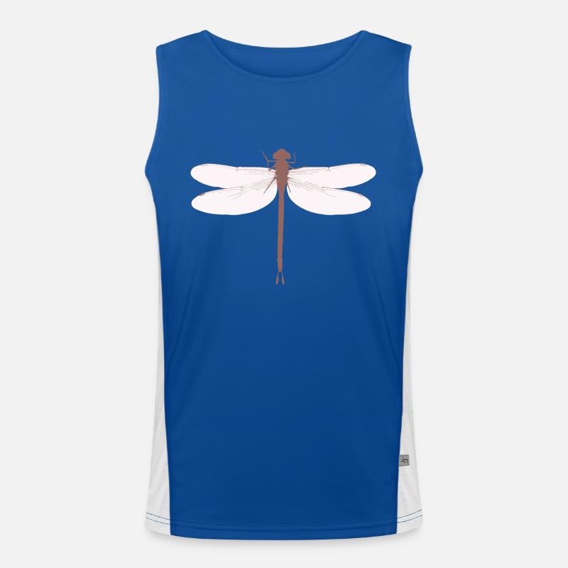 Dragonfly Odonata Cottagecore Goblincore Men's Functional Contrast Tank Top 