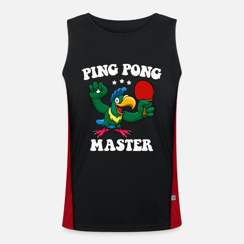 Ping Pong Master Raquette de tennis de table Tennis de table Débardeur respirant contrasté Homme 