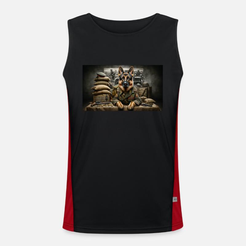Elsässisch Funktionelles Kontrast-Tank Top für Männer 