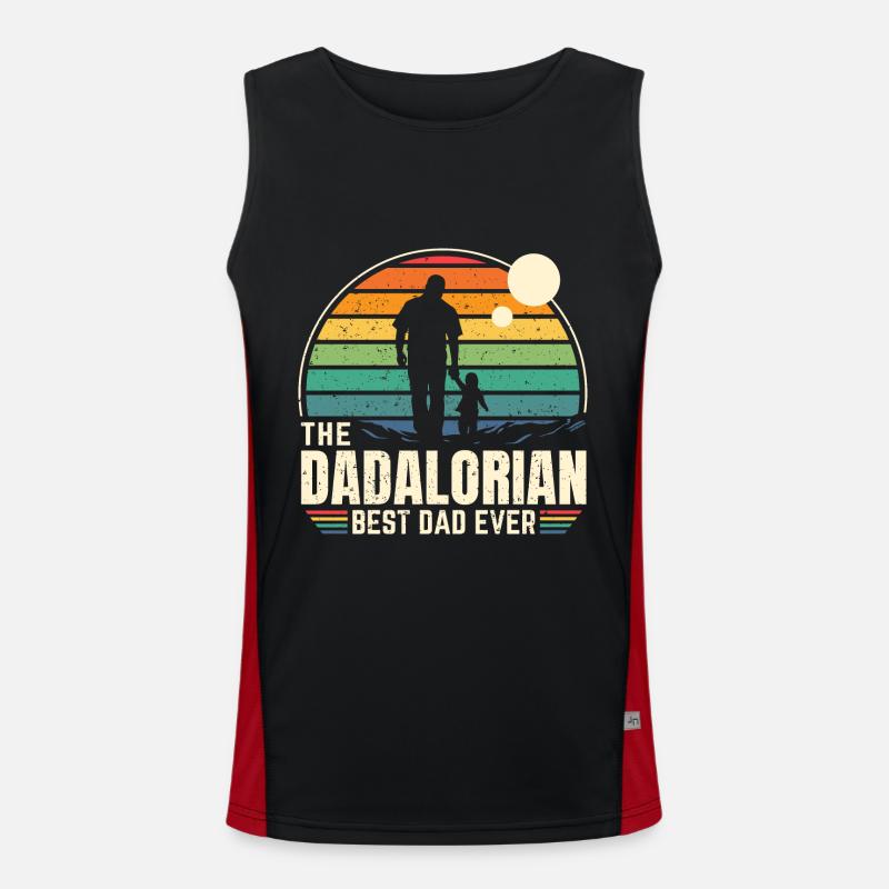Sunset - The Dadalorian Command - Bester Vater Funktionelles Kontrast-Tank Top für Männer 