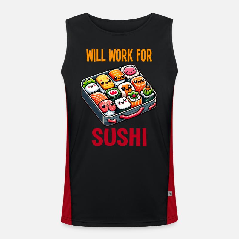 Fonctionnera pour Sushi Débardeur respirant contrasté Homme 