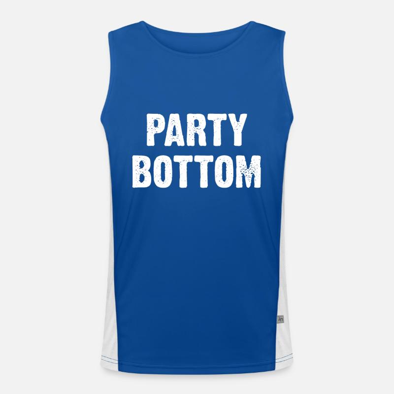 Party Bottom Men's Functional Contrast Tank Top 