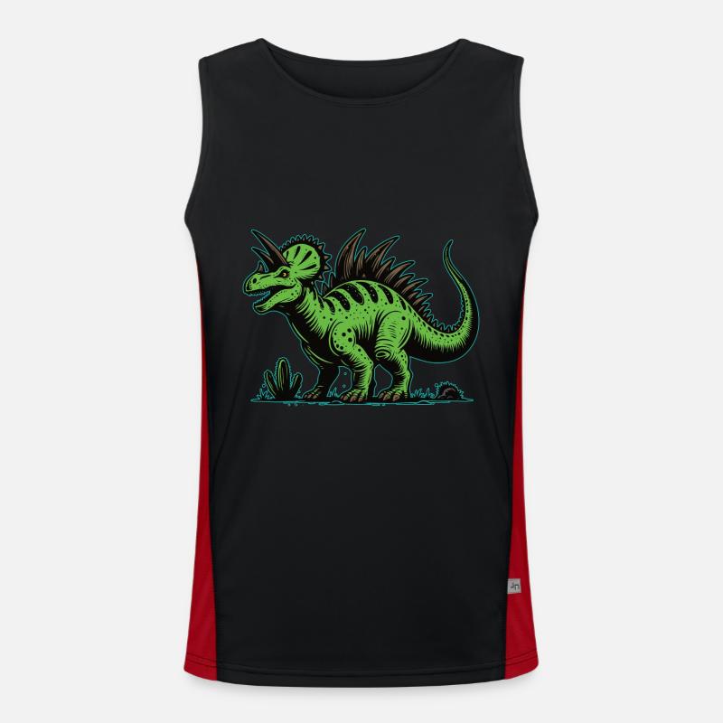 Dinosaure vert, Fantasy Dino – Le géant vert Débardeur respirant contrasté Homme 