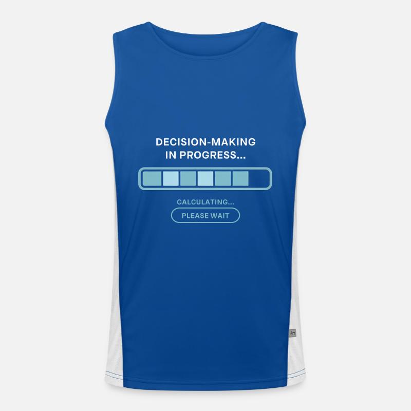 Loading bar design for the undecided Men's Functional Contrast Tank Top 