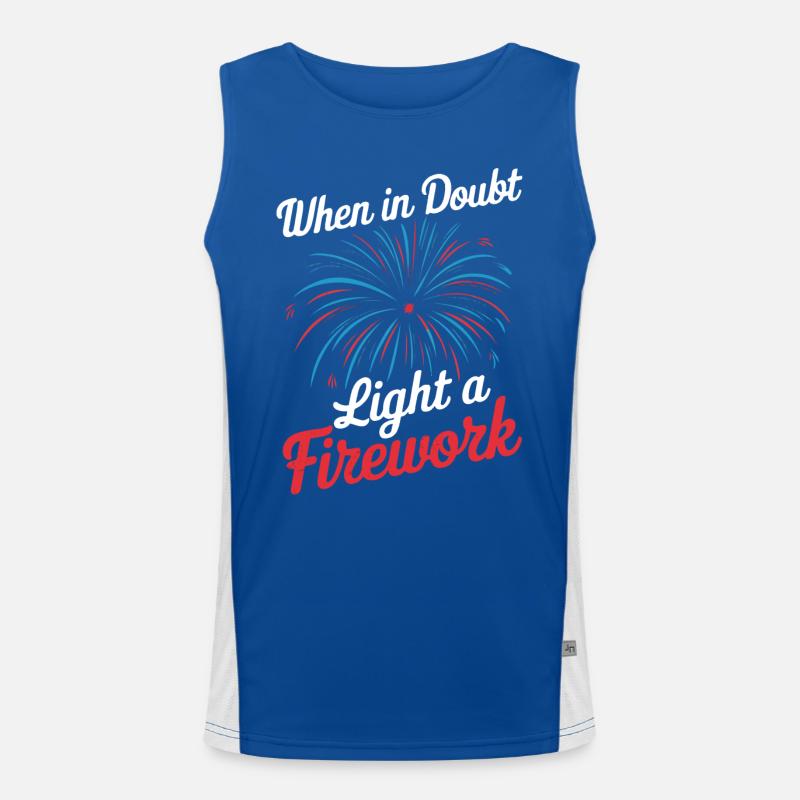 Pyrotechnics Fireworks Pyrotechnics Men's Functional Contrast Tank Top 