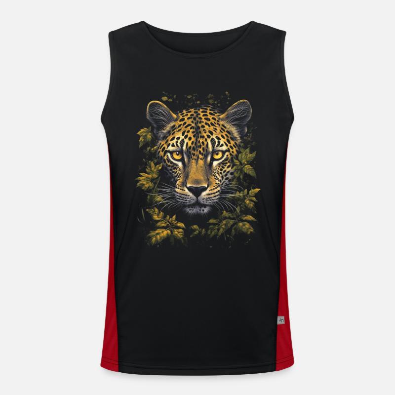 Léopard Débardeur respirant contrasté Homme 