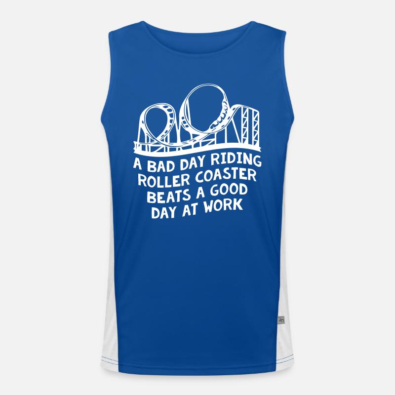 Roller Coaster Funktionelles Kontrast-Tank Top für Männer 