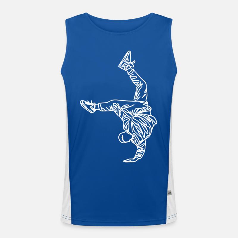 Croquis de breakdancer Débardeur respirant contrasté Homme 