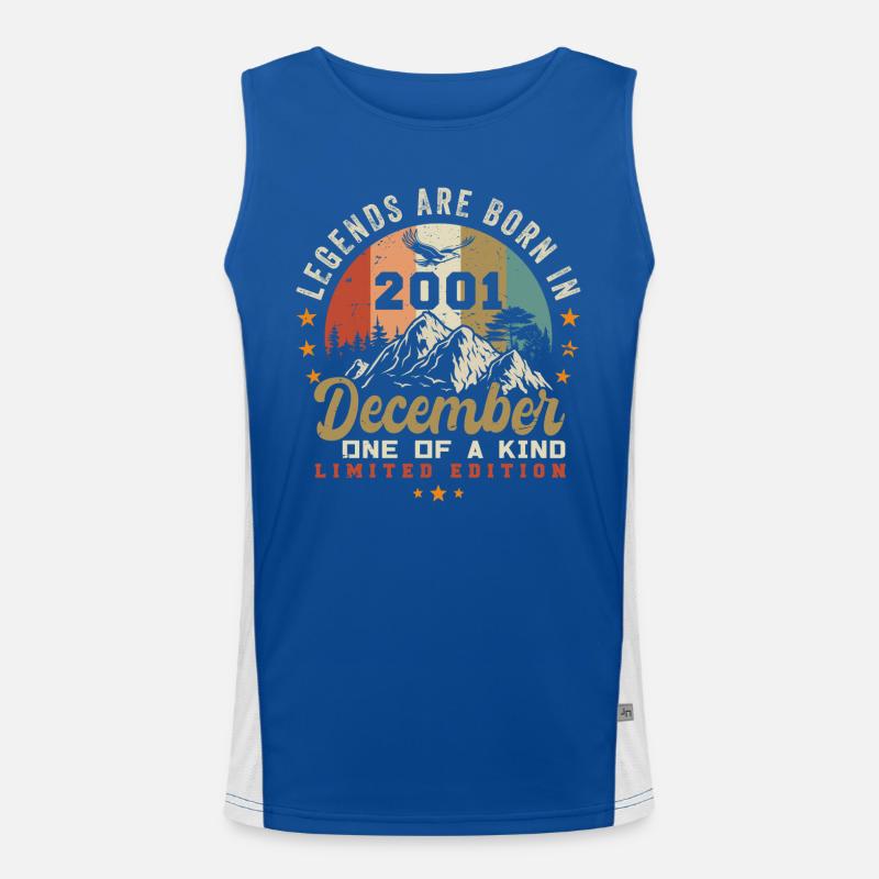 The Legends were published in December 2001 - Retro 2001 Men's Functional Contrast Tank Top 