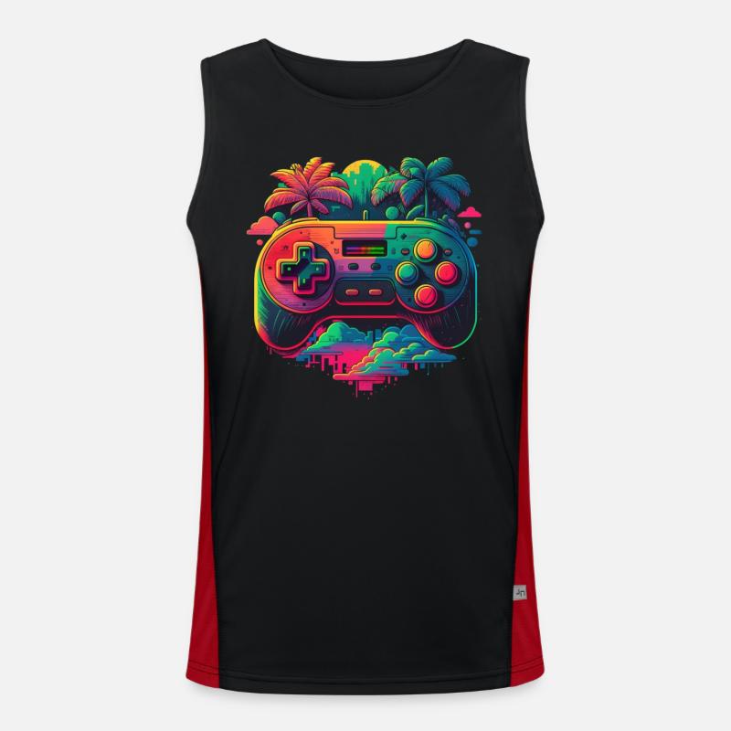 Retro Console Men's Functional Contrast Tank Top 
