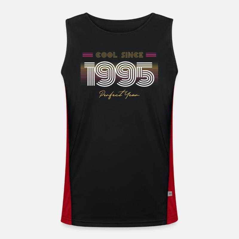 Geburtstag Cool seit 1995 Funktionelles Kontrast-Tank Top für Männer 