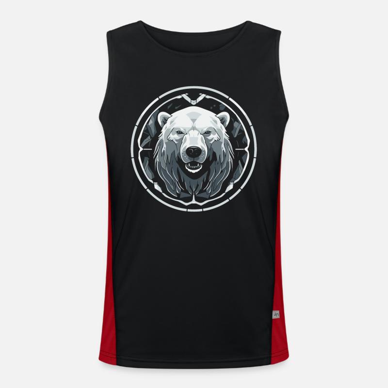 Polar bear Men's Functional Contrast Tank Top 