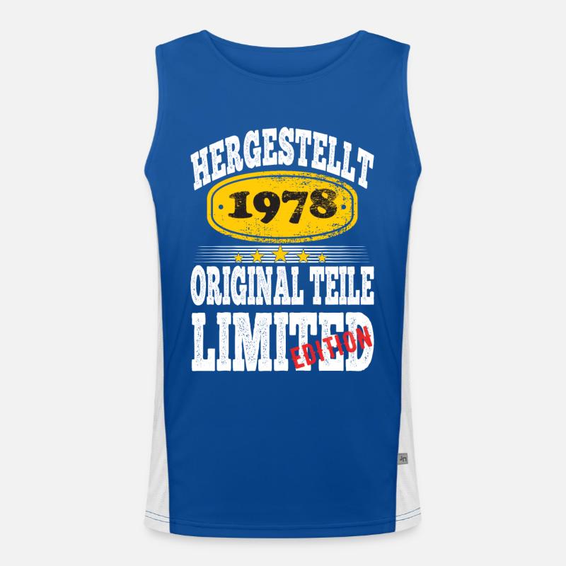 Hergestellt 1978 Funktionelles Kontrast-Tank Top für Männer 